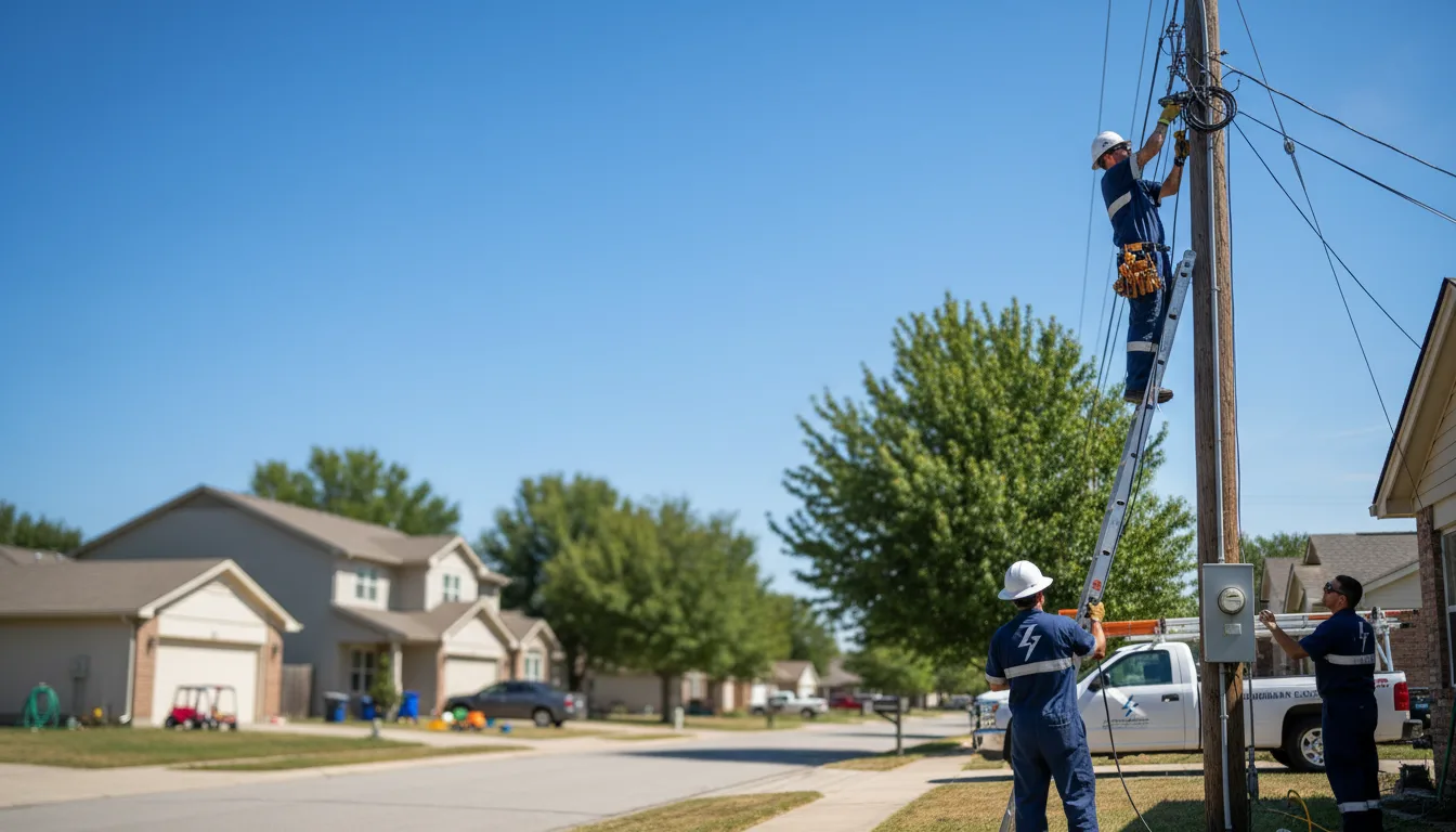 Residential electrician providing installation services in Odessa, MO